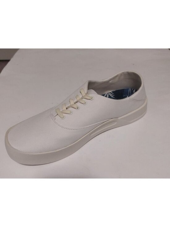 Olukai Tradewind Shoes Mens 10.5 Casual Lace Up Boat Beach Sneakers Off White main image 4